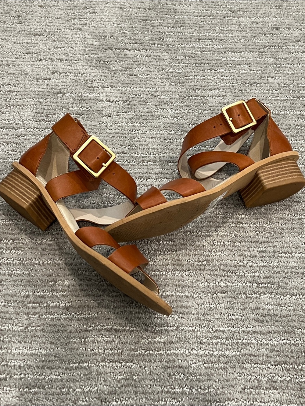 Women’s Brown Leather Strap Sandals